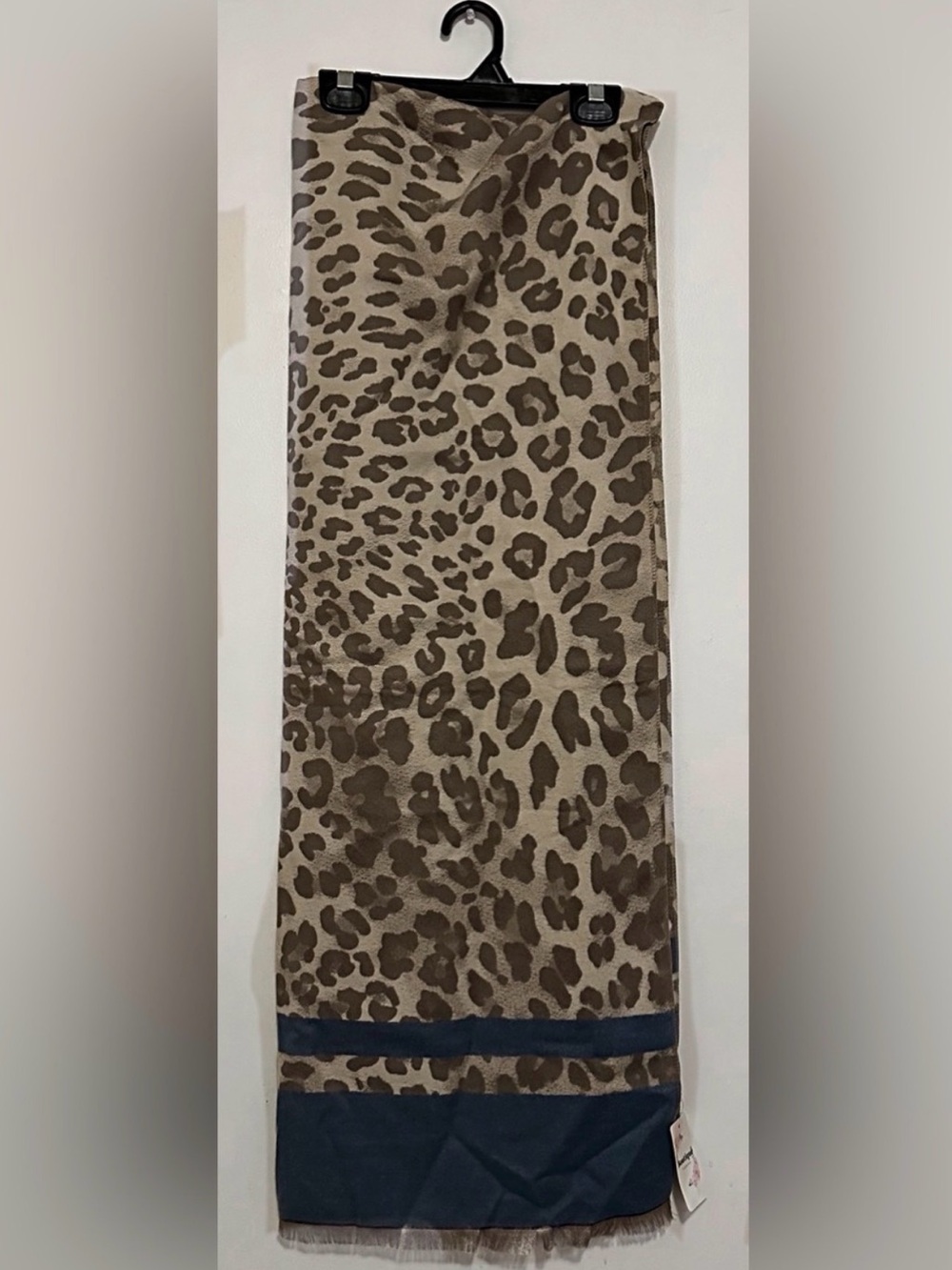 Leopard Print Decorative Scarf in Brown